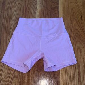 Lululemon pink biker shorts